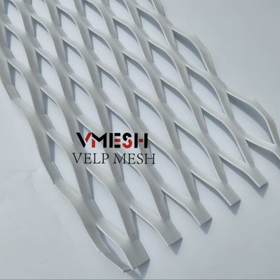 Dispositif de décoration extérieure en aluminium à maillage étendu soudé avec cadre