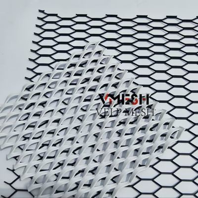 Panneaux de treillis métalliques élargis en alliage d'aluminium léger pour la conception intérieure
