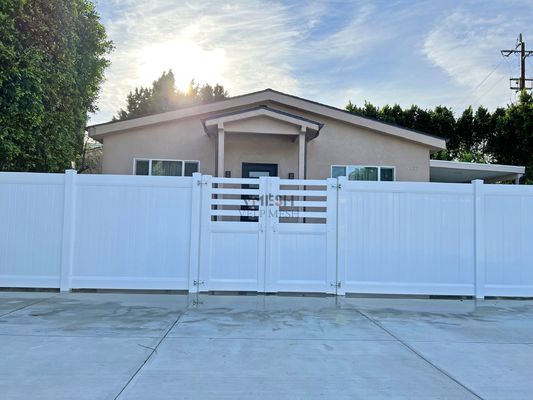 Panneau de clôture de protection de la vie privée en PVC 6x8ft blanc sans entretien