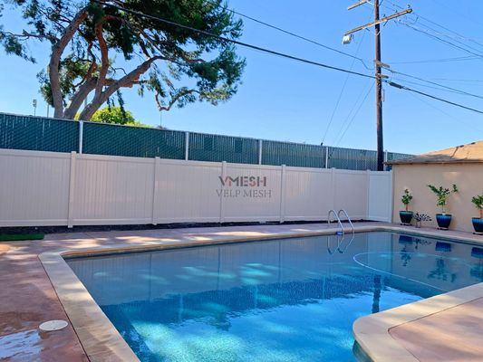 Piscine de cour clôture en vinyle sur mesure 6x8ft