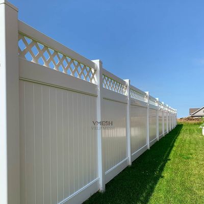 Clôture en PVC blanc de 6 pieds pour jardin et maison