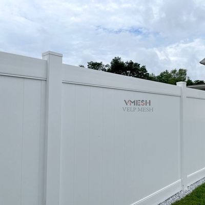 Garde extérieure de 6 pieds en PVC blanc à faible coût