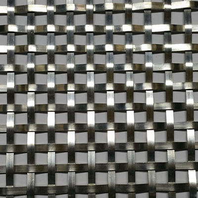 Maillage métallique tissu plat solide décoratif Maillage métallique architectural en acier inoxydable