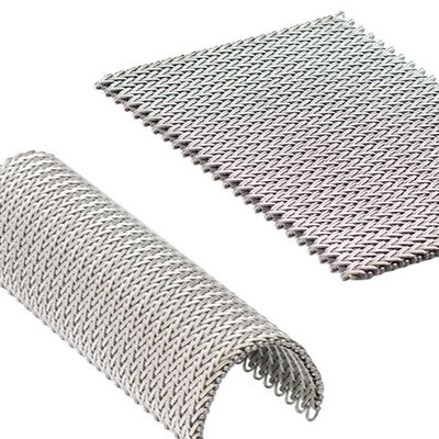 Maillage en acier inoxydable plat en spirale tissé pour mur de rideau