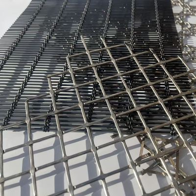 Maille métallique architecturale en acier inoxydable 304, tissage 1,2 mm