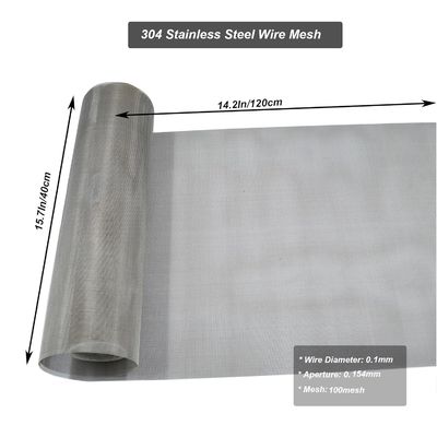 Toile métallique en acier inoxydable 304/316 pour la filtration
