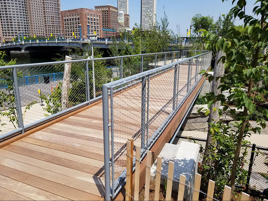 Résistance à la corrosion de la clôture de sécurité en acier inoxydable