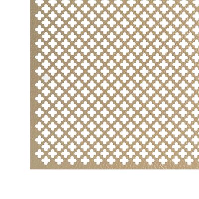PVDF revêtement architectural carré panneaux perforés en aluminium feuille perforée métallique décorative