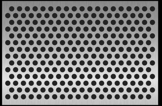 PVDF revêtement architectural carré panneaux perforés en aluminium feuille perforée métallique décorative