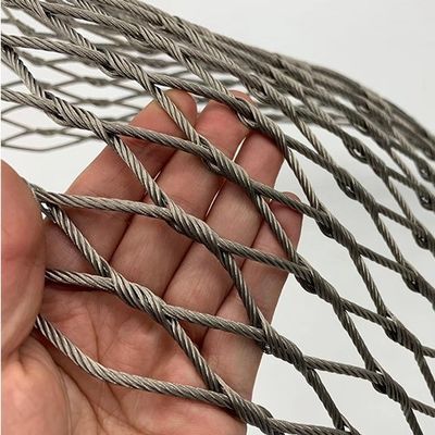 Réseau de câbles en acier inoxydable tissé à la main