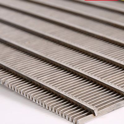 Panneau de filtre à fil de fil de fil de fil en acier inoxydable à fente