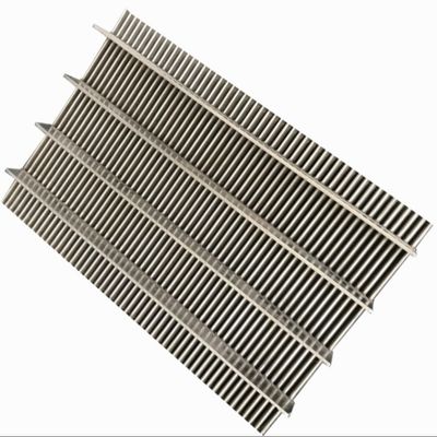 Panneau de filtre à fil de fil de fil de fil en acier inoxydable à fente