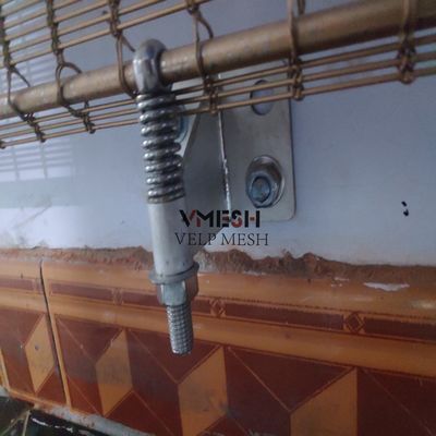 Barre de câble décorative en acier inoxydable filet métallique tissé pour rideau de façade