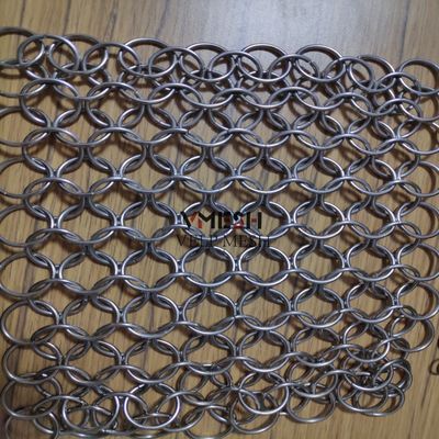 Maille métallique décorative en spirale Maille métallique en spirale décorative pour cloison