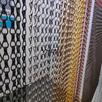 Rideau métallique en fil de fer tissé en bobine d'aluminium pour la décoration intérieure