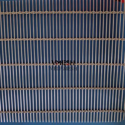 Rideau en acier inoxydable en maille de conception suspendue pliable pour rideau d'ombre intérieur