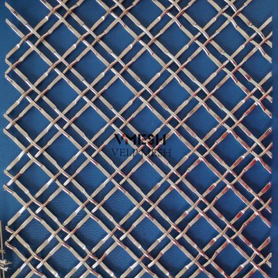 Panneau en treillis métallique tissé en acier inoxydable architectural SS 304