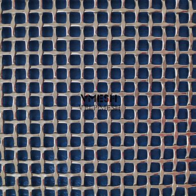 Treillis métallique serti en acier inoxydable de diamètre de fil personnalisé pour façade métallique intérieure/extérieure