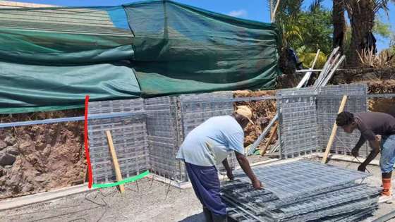 Système de coffrage pour la coulée de béton et de ciment Hy Rib Mesh
