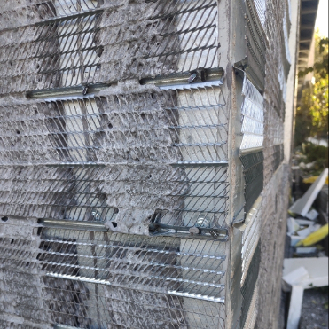 Forgeage en treillis en acier galvanisé de 1,1 m x 3 m