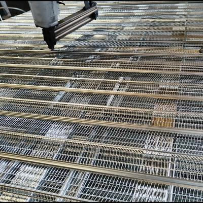 Treillis de lattes à nervures hautes en béton préfabriqué en acier galvanisé