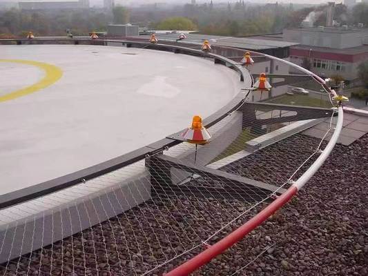 Filet de protection pour garde-corps d'escalier en câble d'acier inoxydable AISI 304/316 avec zinc