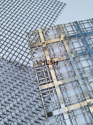 Rideaux décoratifs en métal tissé pour l'architecture en acier inoxydable, or, bronze, design d'intérieur