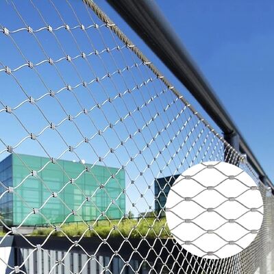 Taille personnalisée en acier inoxydable Rope Netting Animal Enclosure Aviary Zoo Fence Protect Mesh