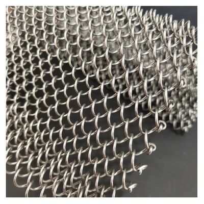 maille tissée de mur rideau de pluie d'eau de couleur de ruban de fil d'acier inoxydable de 1.2mm