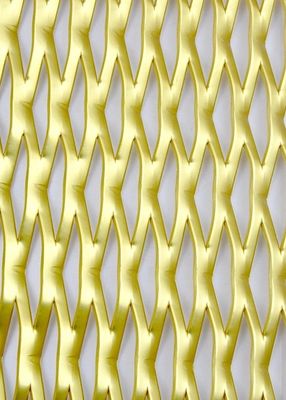 La poudre a enduit le métal augmenté en aluminium engrènent 1*2m pour la façade de construction de revêtement