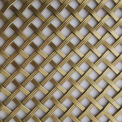Maillage en acier inoxydable en cuivre doré durable pour rideau