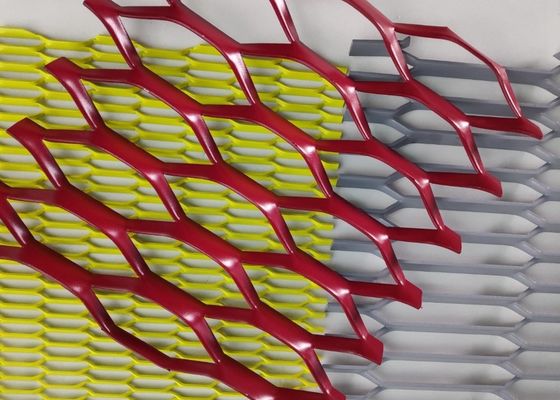 Couche en poudre personnalisée de plafond en métal de maillage étendu en aluminium