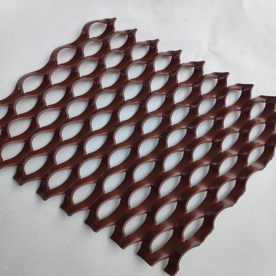 0.5 mm épaisseur en aluminium filet métallique étendu pour panneau mural