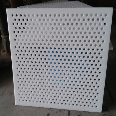 Panneau de maille perforé en PVC blanc de 0,3 à 10 mm pour l'industrie alimentaire