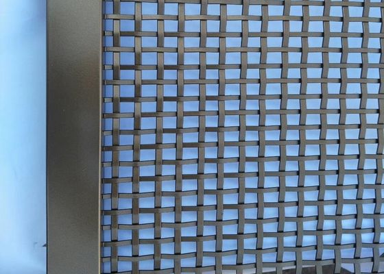 Fermeture en acier inoxydable 304 à maillage métallique cramponné pour la décoration architecturale
