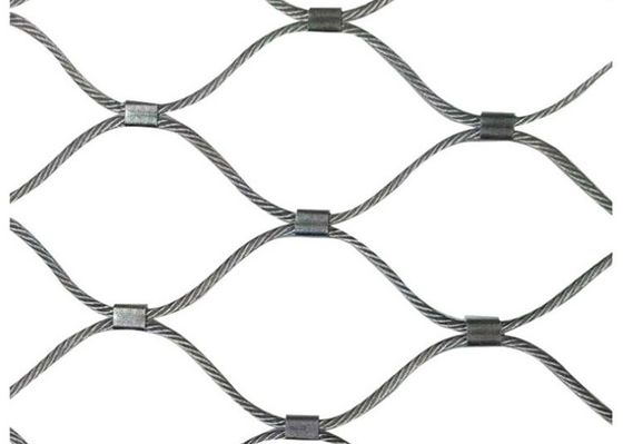 AISI 316 filet de câbles en acier inoxydable 4x4 pouces pour les enclos de zoo