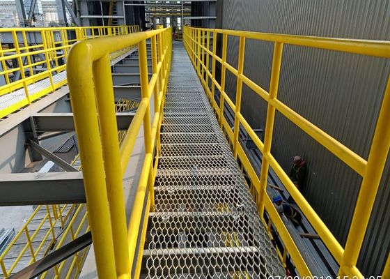 Maille métallique déployée losangée en acier doux robuste