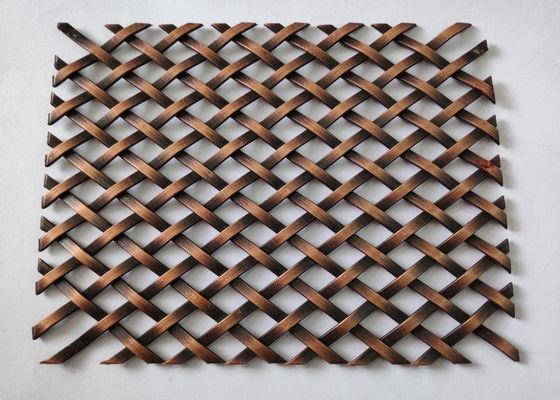 Fermeture en acier inoxydable 304 à maillage métallique cramponné pour la décoration architecturale