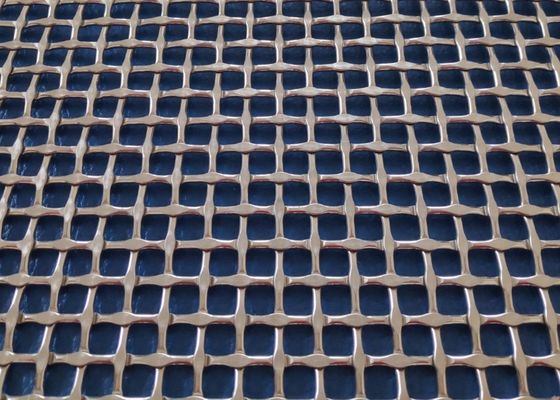 Fermeture en acier inoxydable 304 à maillage métallique cramponné pour la décoration architecturale