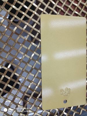 Métal architectural Mesh Brass Lock Crimped de feuille décorative