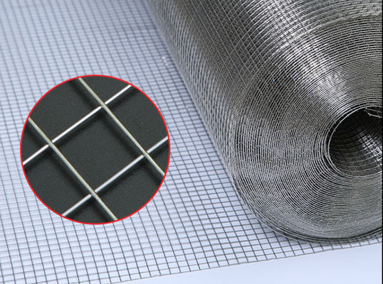 Rouleau de treillis soudé en fer galvanisé 1x1 po pour la construction