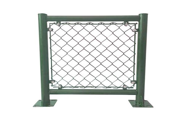 Fence à chaud galvanisée à chaîne verte 1,5 m hauteur 2,0 m
