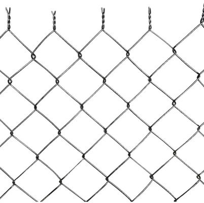 Clôture en treillis soudé galvanisé de 4,8 mm, rouleau de 50 m, mailles losanges