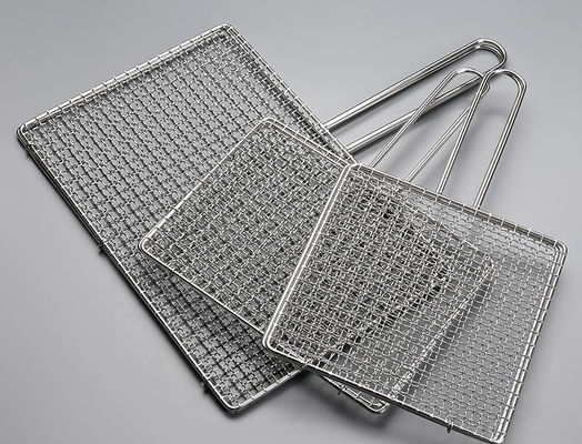 Grille de cuisson en fil d'acier inoxydable ondulé 304 316 430 de qualité alimentaire