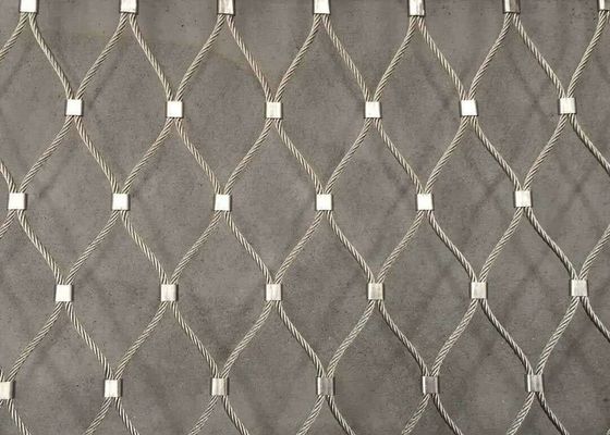 Maille de câble en acier inoxydable 316L 2x2 3x3 Tissée à la main