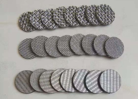 Filtre en maille frittée en acier inoxydable 0,5um 5um 20um Taille des pores