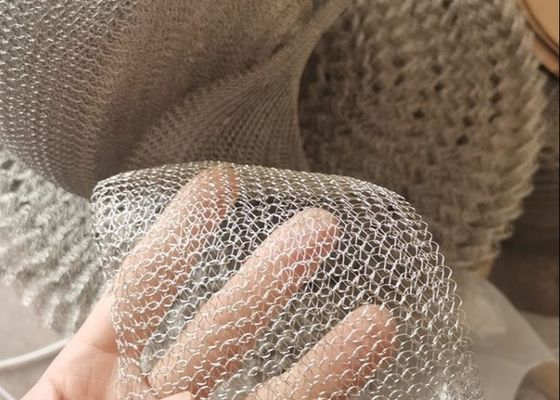 Filtre à gaz liquide en treillis métallique tricoté en cuivre inoxydable personnalisé