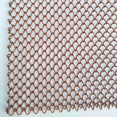Draperies de bobine en maille d'aluminium architecturale pour séparateur de rideau de cloison