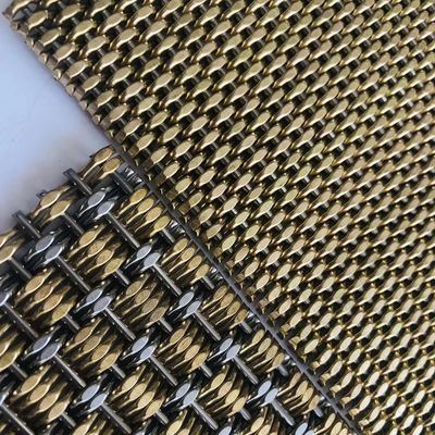Rideau de maille métallique décoratif en acier inoxydable enduit de poudre