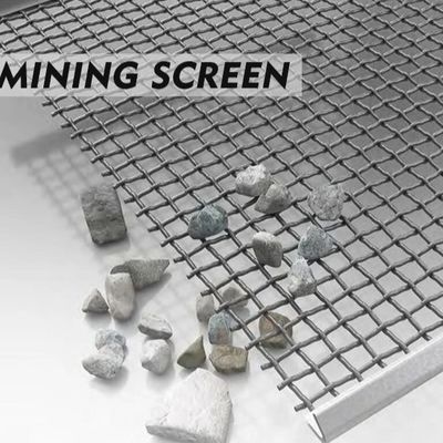 Concasseur de pierres vibrant le fil tissé serti par replis Mesh For Quarry Mining